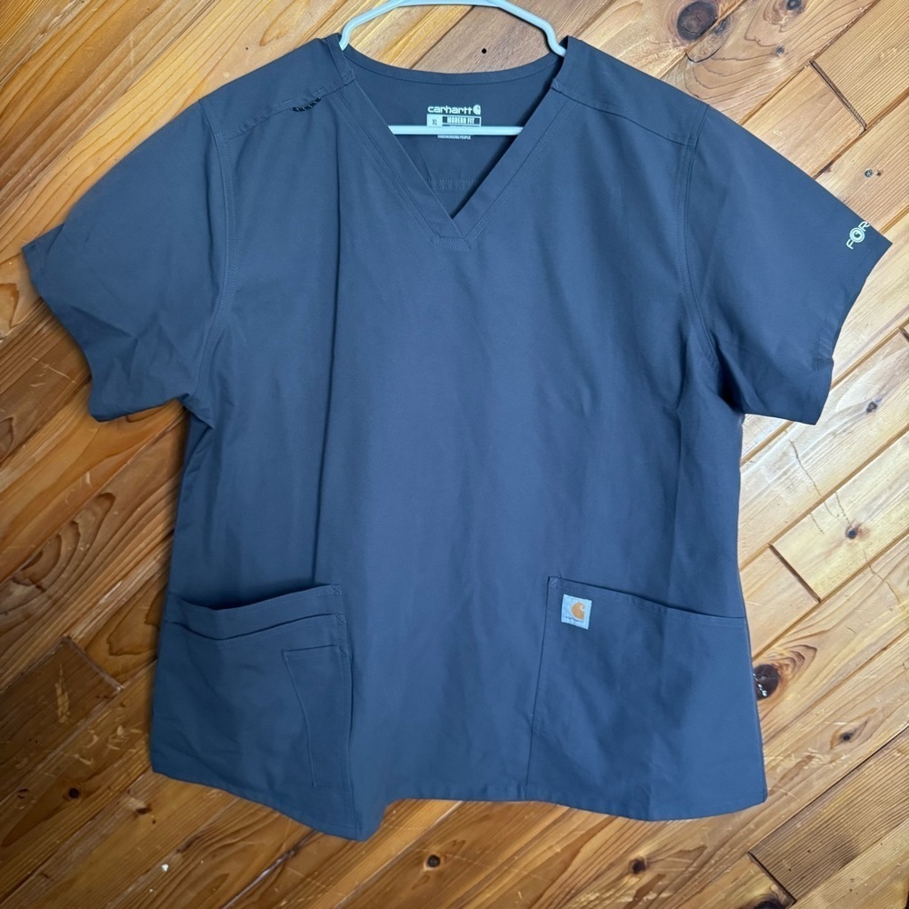 Carhartt Women's Gray Scrub Top